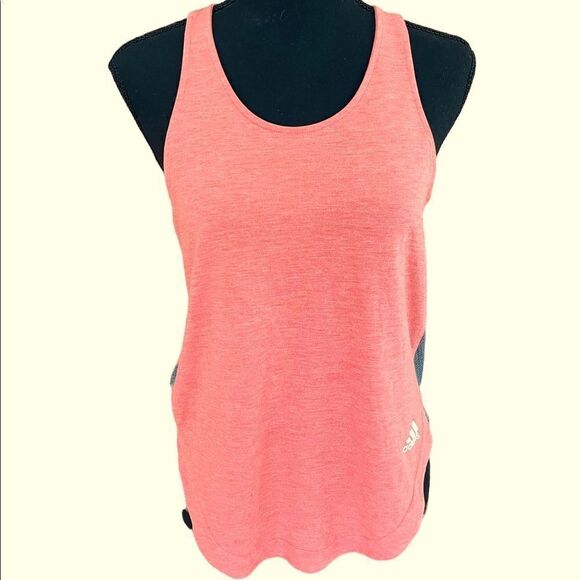 Adidas Racerback orange/gray tee - Picture 1 of 5